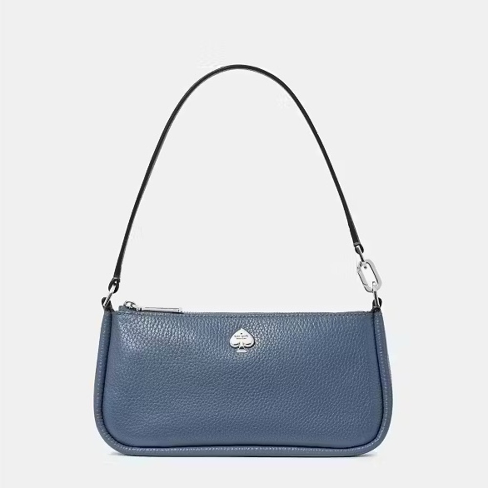 ♠️Kate Spade Kayla Leather Convertible Wristlet Shoulder Bag, Twilight Blue NWT